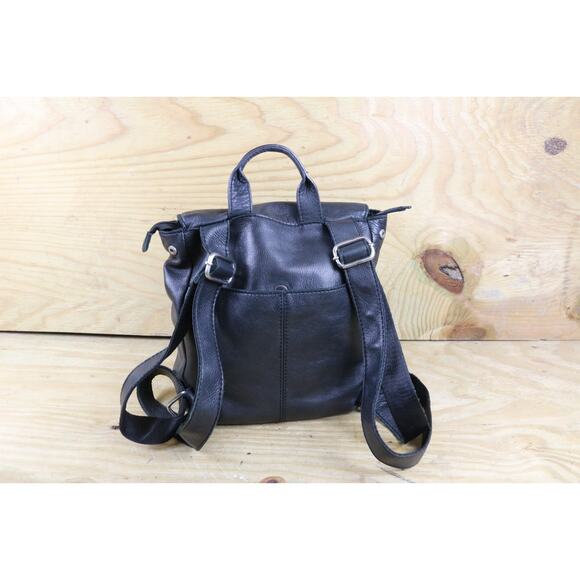 American Leather Co Backpack Black Leather Liberty Bag - Picture 3 of 12